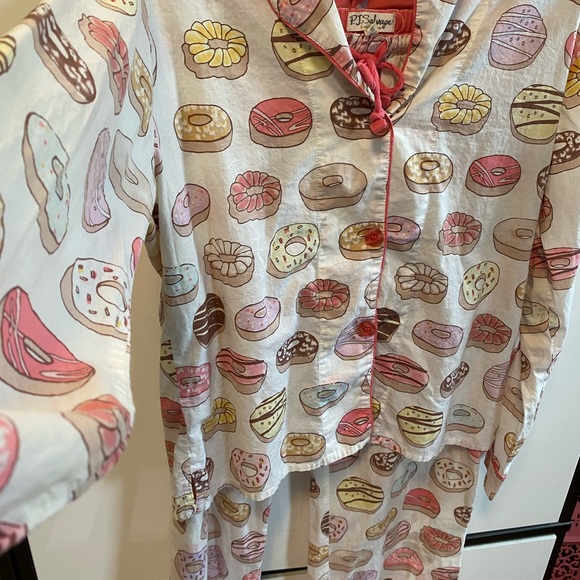 PJ Salvage Multicolor light weight cotton Donut 🍩 women’s pajamas - Picture 4 of 11